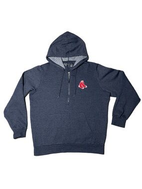 Antigua MLB Boston Red Sox Quarter Zip Hoodie